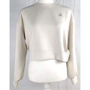 Phat Buddha Cropped Cream Sweatshirt XS/S
